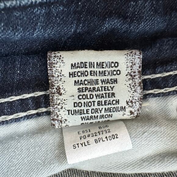 BKE Stella Bootcut Dark Wash Jeans Women’s 26 Thick Stitch Western Y2K Retro - Picture 12 of 13